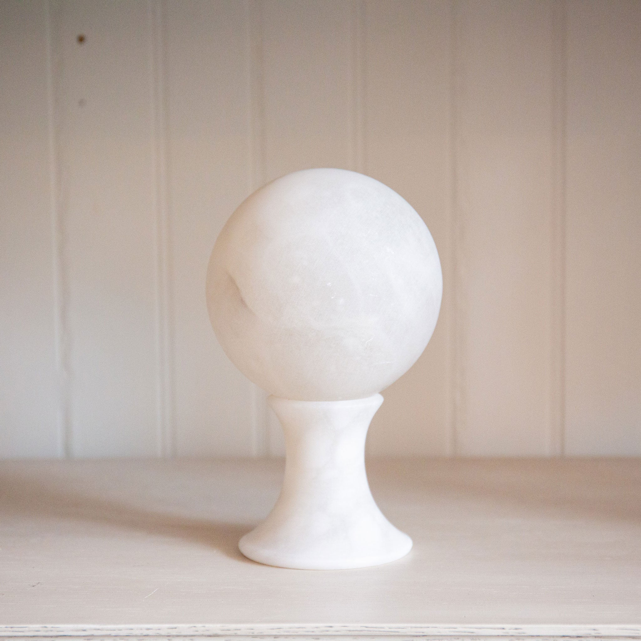 Marble Orb on Pedestal