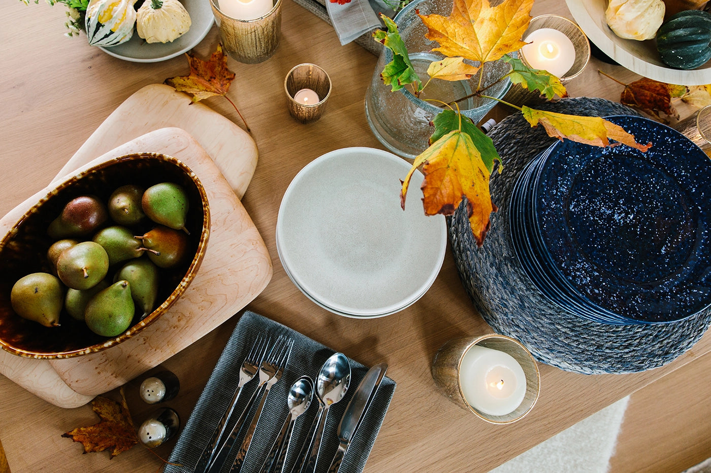 Diving into Dinnerware: Our Colorful Thanksgiving Table