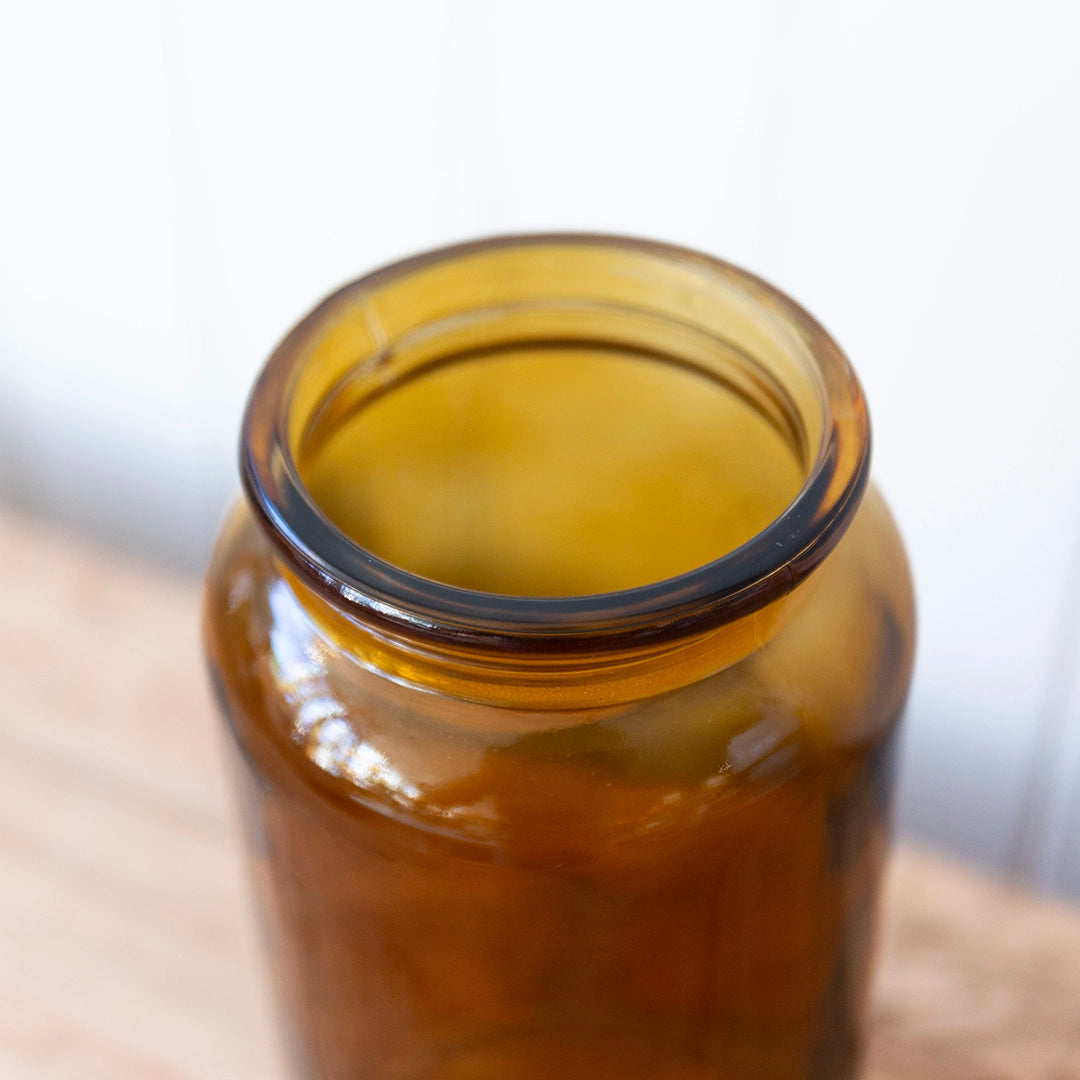 Amber Apothecary Jar