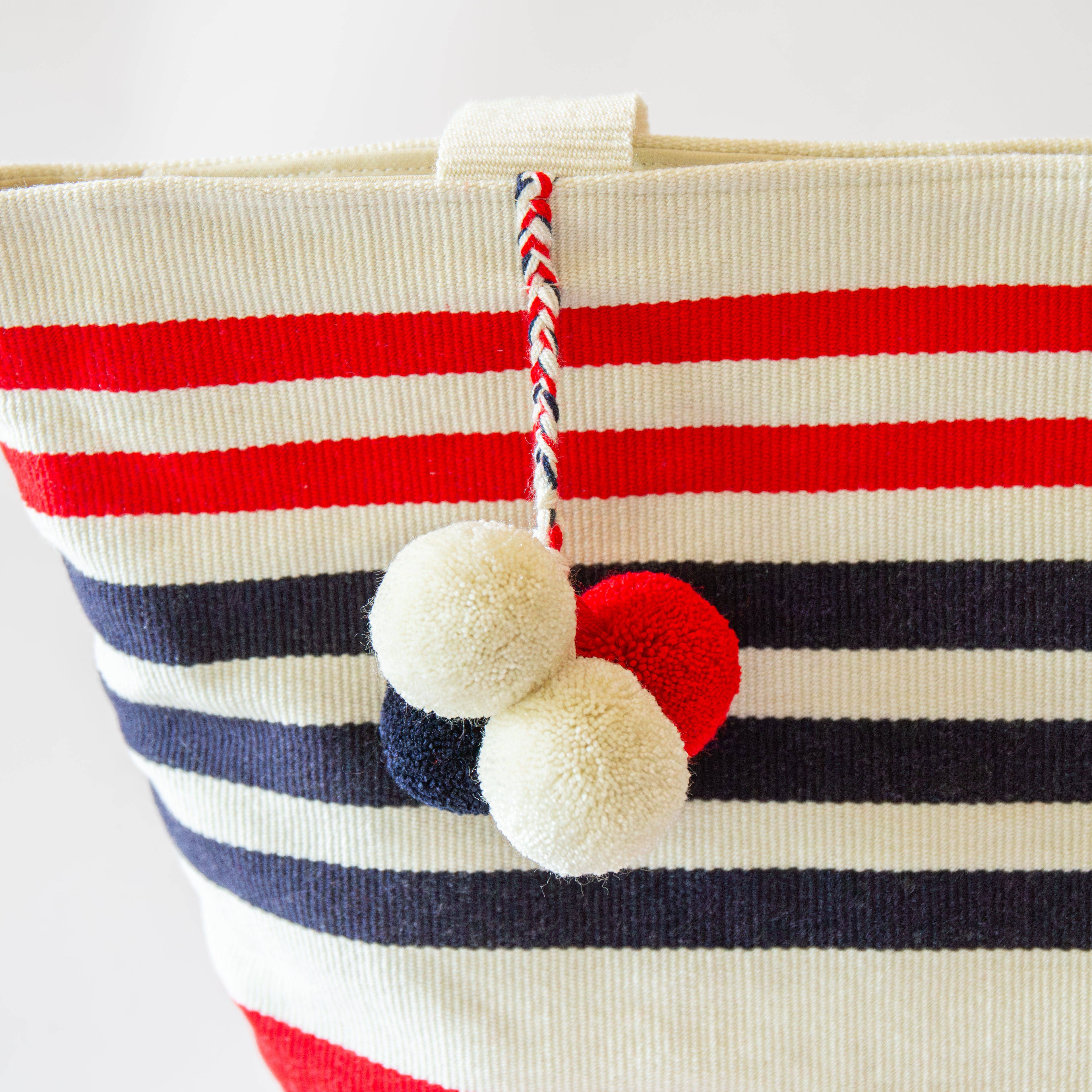 Red White & Blue Beach Bag