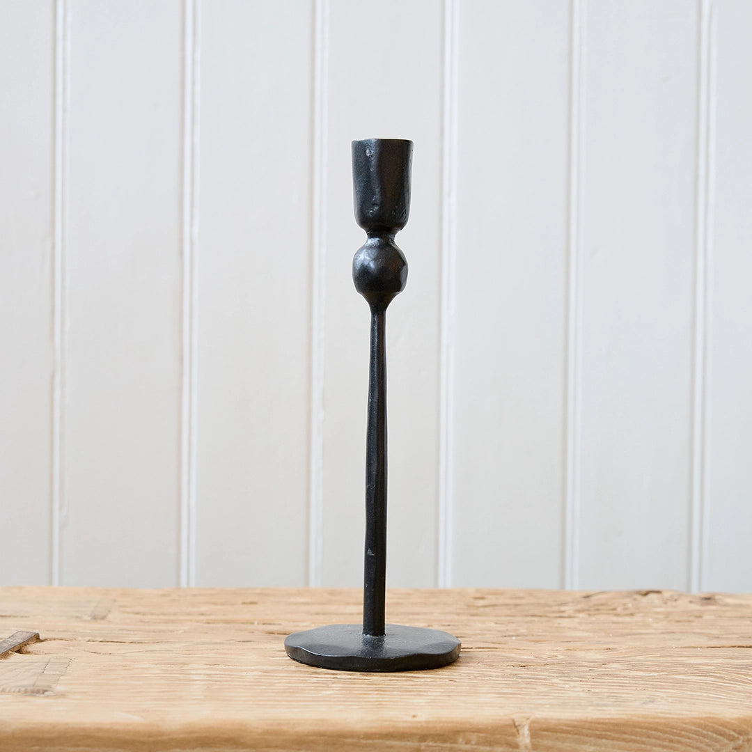 Black Iron Candlestick Holder