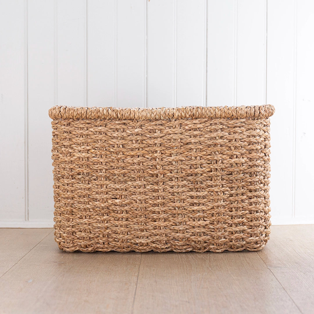 Braided Seagrass Floor Basket