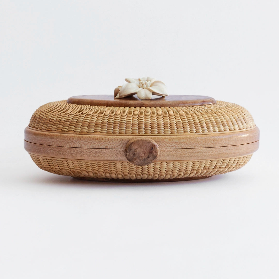 Burl Maple and Fossilized Mammoth Ivory Clutch | Janet Carreau
