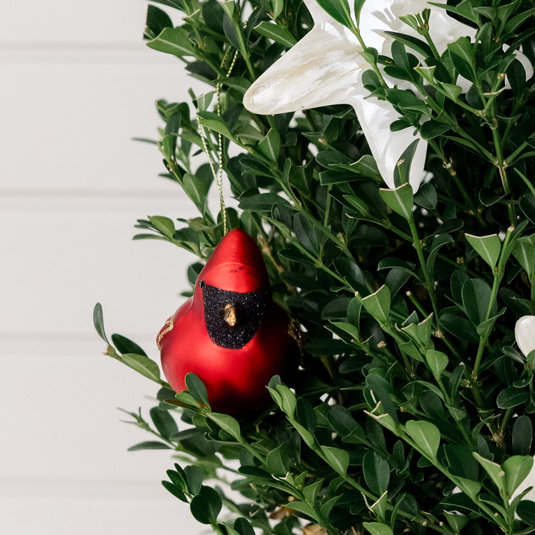 Cardinal Glass Ornament