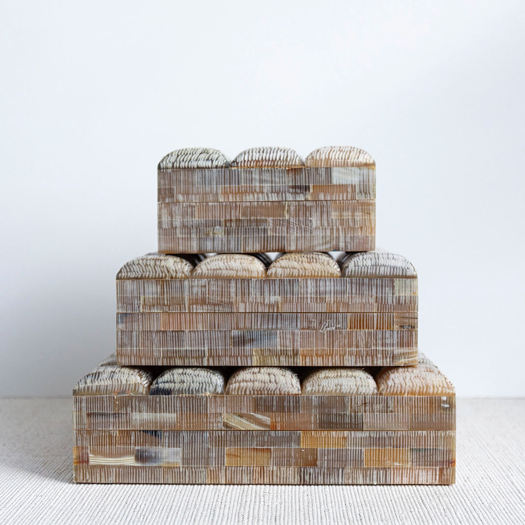 Chiseled Decorative Horn Box