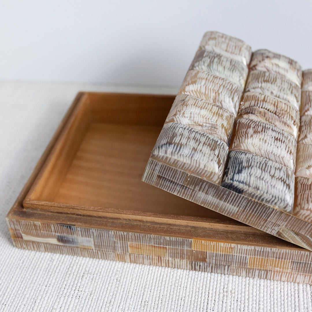 Chiseled Decorative Horn Box