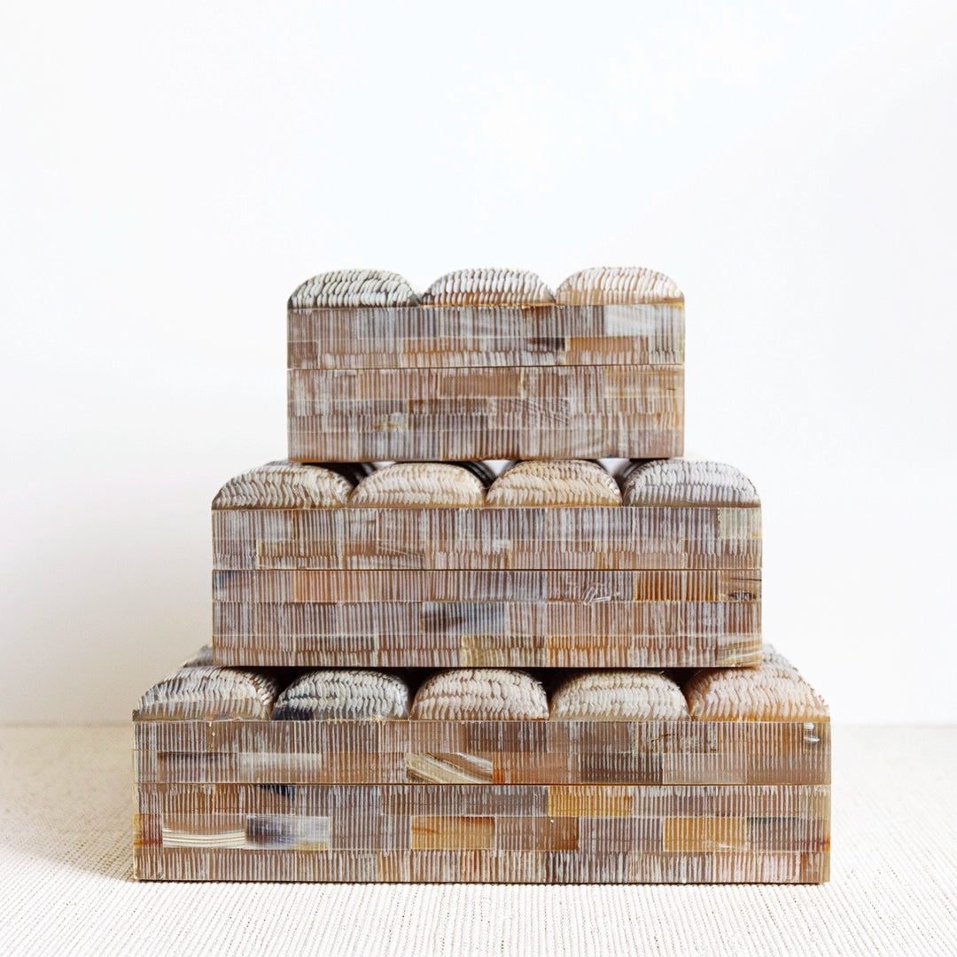 Chiseled Decorative Horn Box