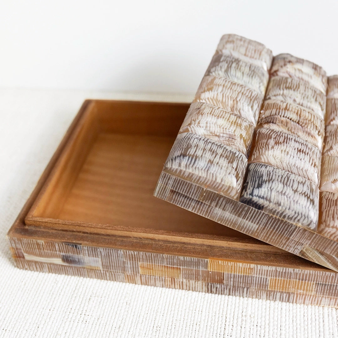 Chiseled Decorative Horn Box