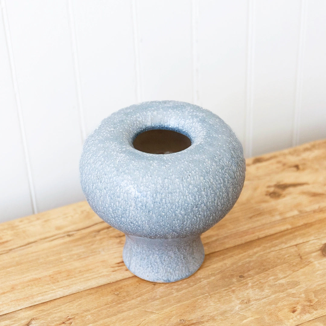 Crackle Blue Vase