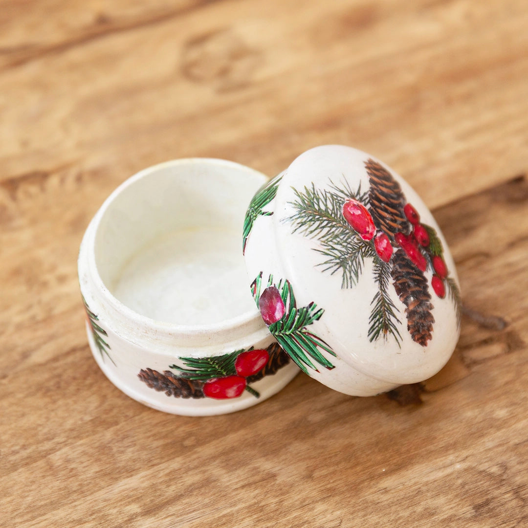 Cranberry Trinket Box | Leslie Linsley