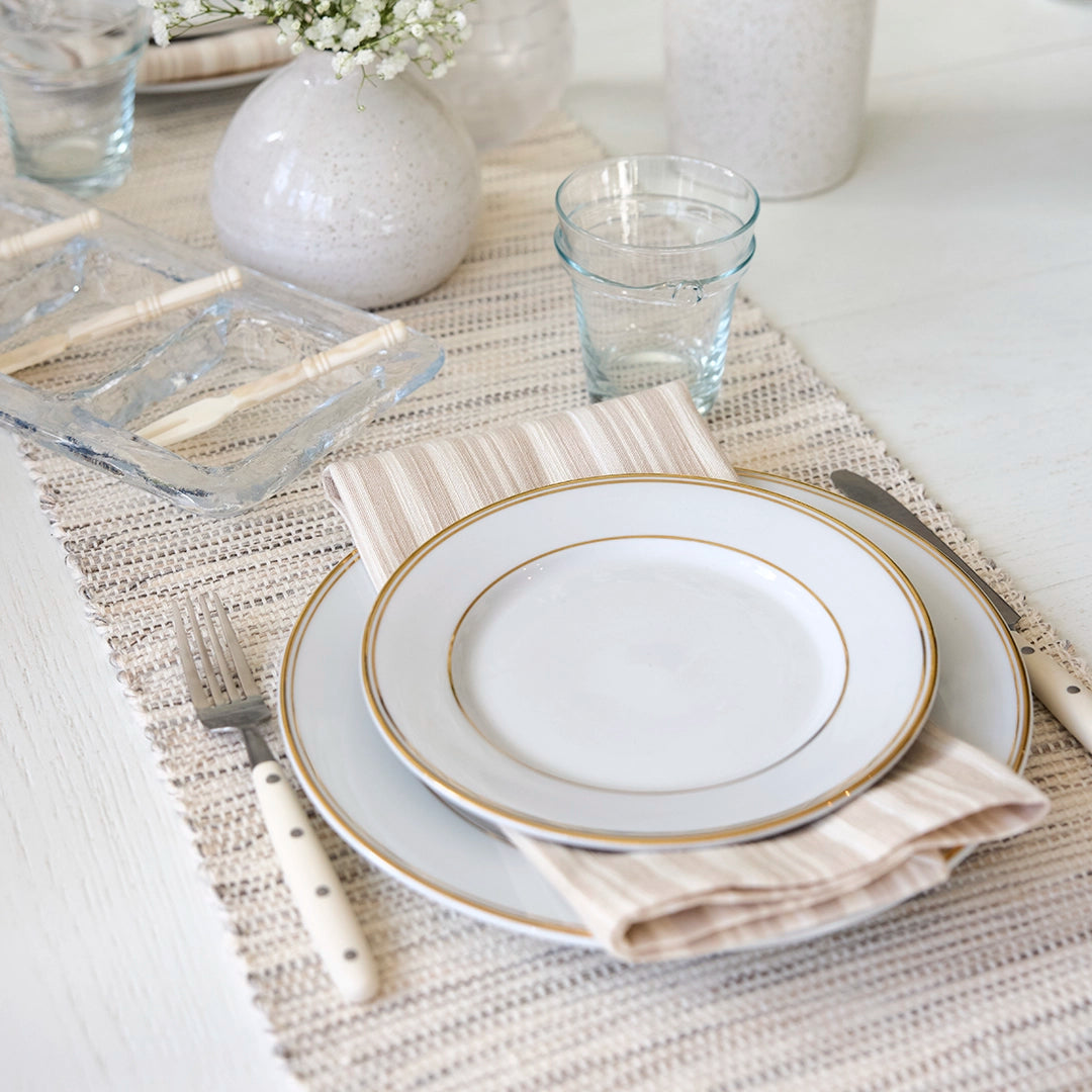 Cream Stripe Napkins