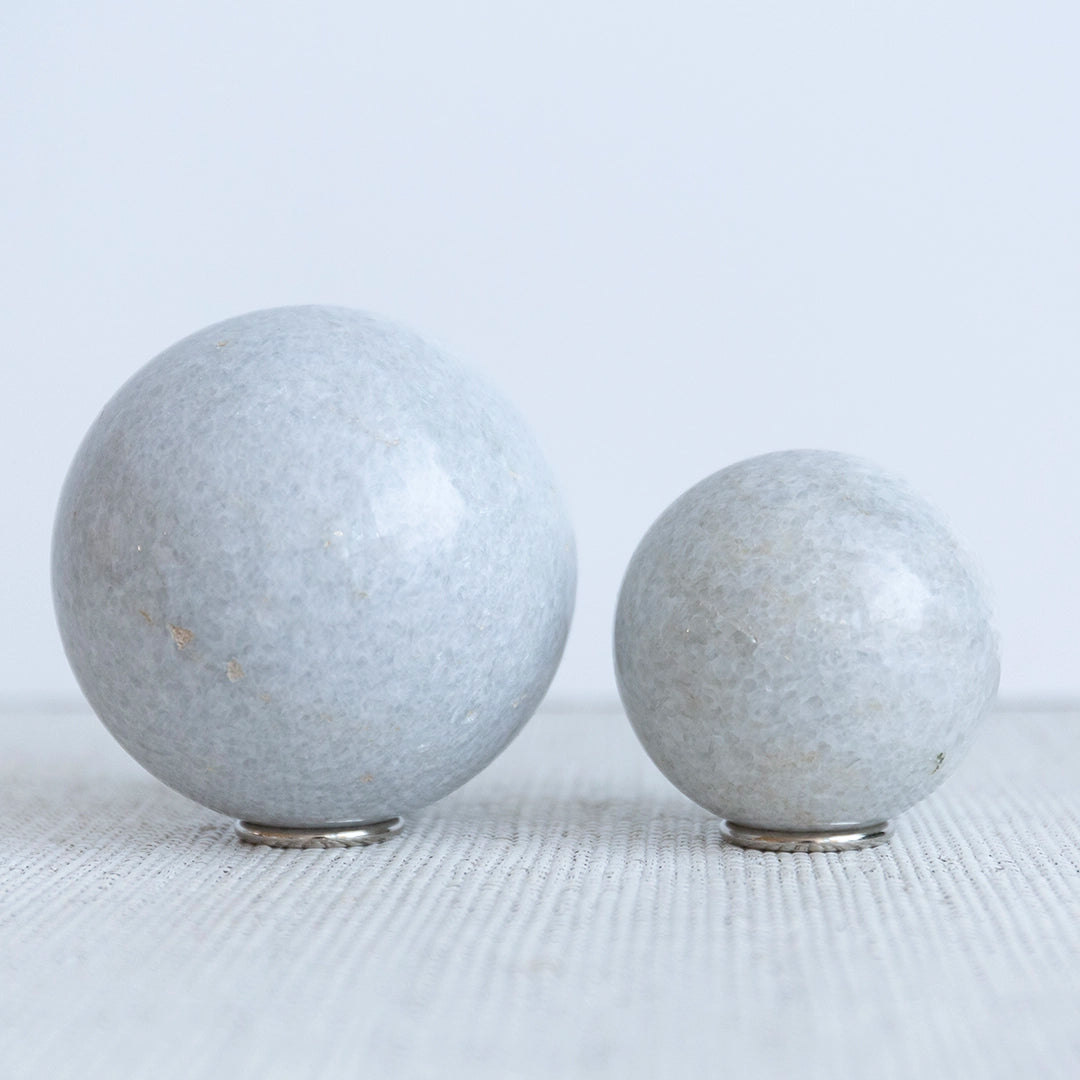Decorative Cream Stone Sphere