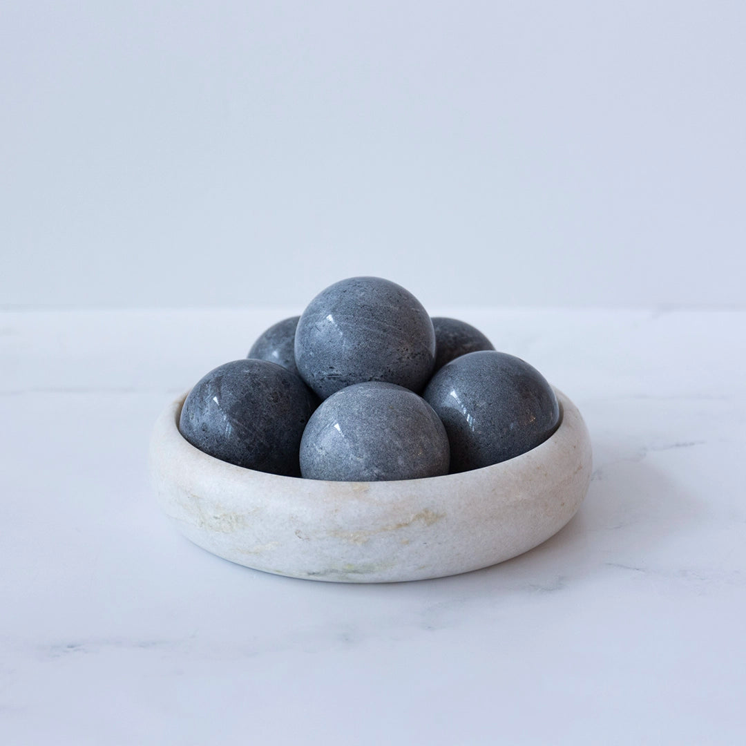 Decorative Gray Stone Sphere