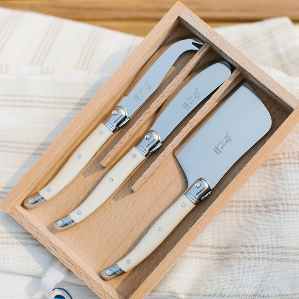 Cheese knife set “Fromager” in stainless steel – LEGNOART