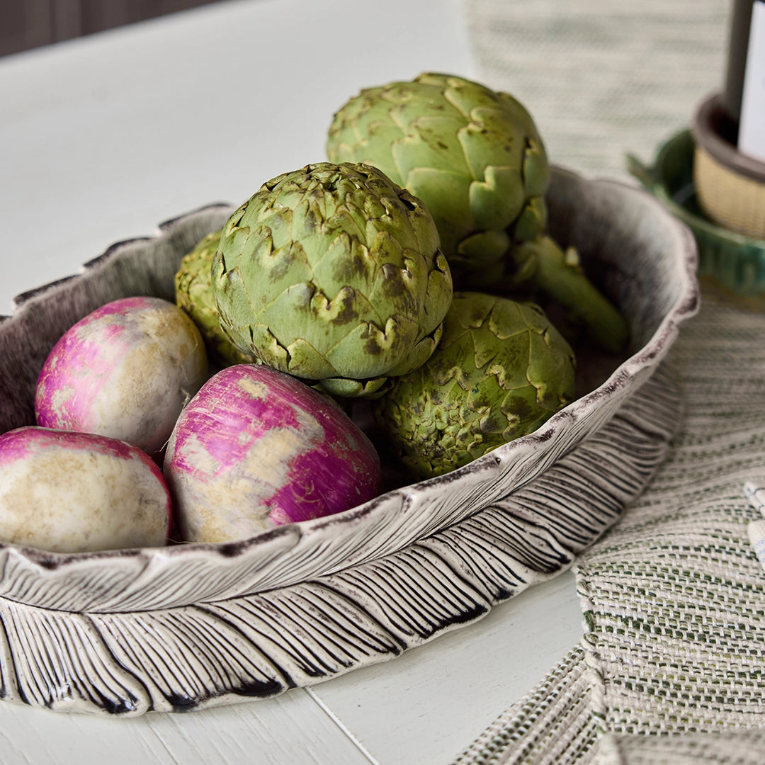 Feathered Ceramic Centerpiece