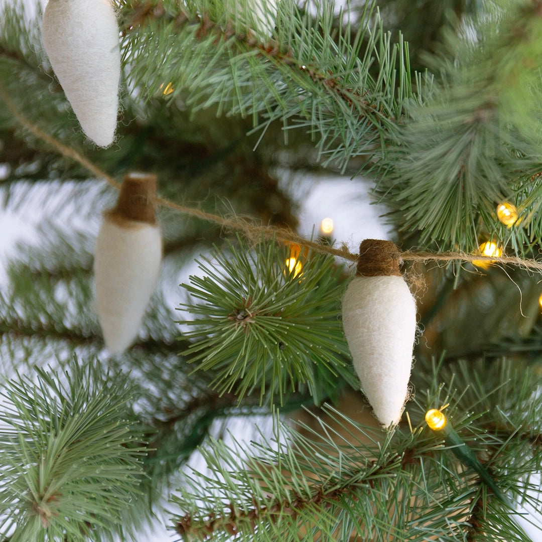 Felt White String Lights