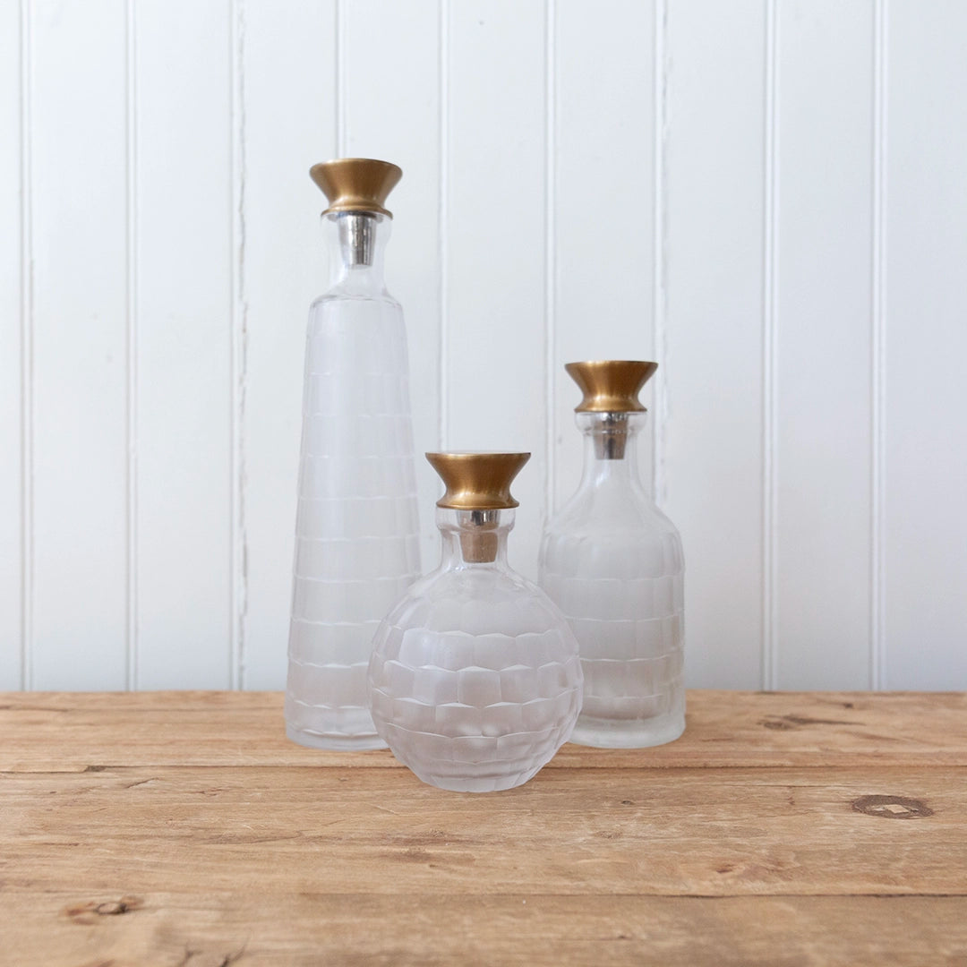 Frosted Textured Decanter