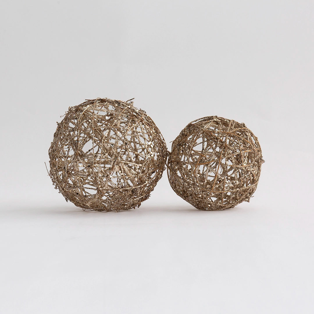 Glitter Twig Sphere