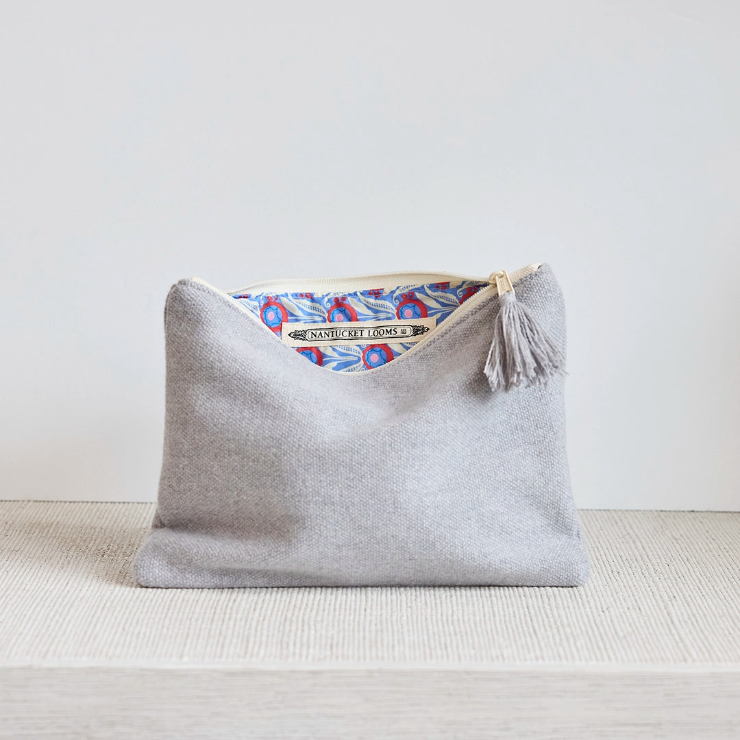 Gray Cashmere Heirloom Clutch