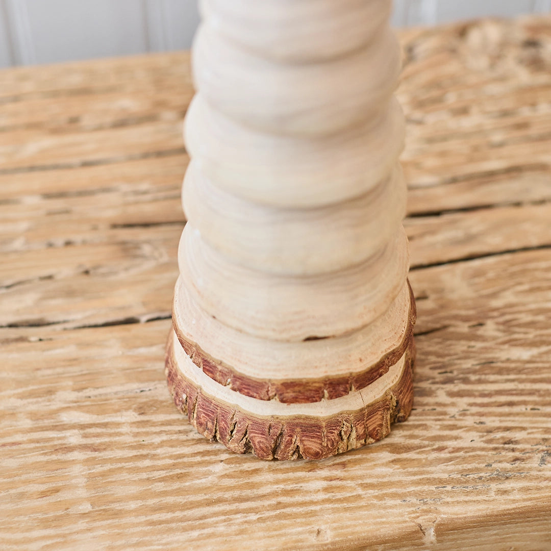 Bleached Elm Wood Hand Carved Trees, Medium | John Williams