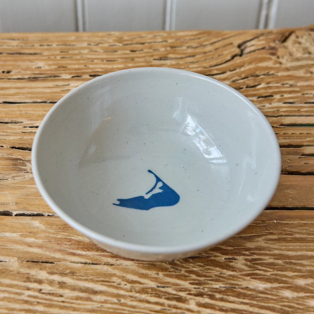 Handcrafted Nantucket Small Gray Bowl | Emily Johnson
