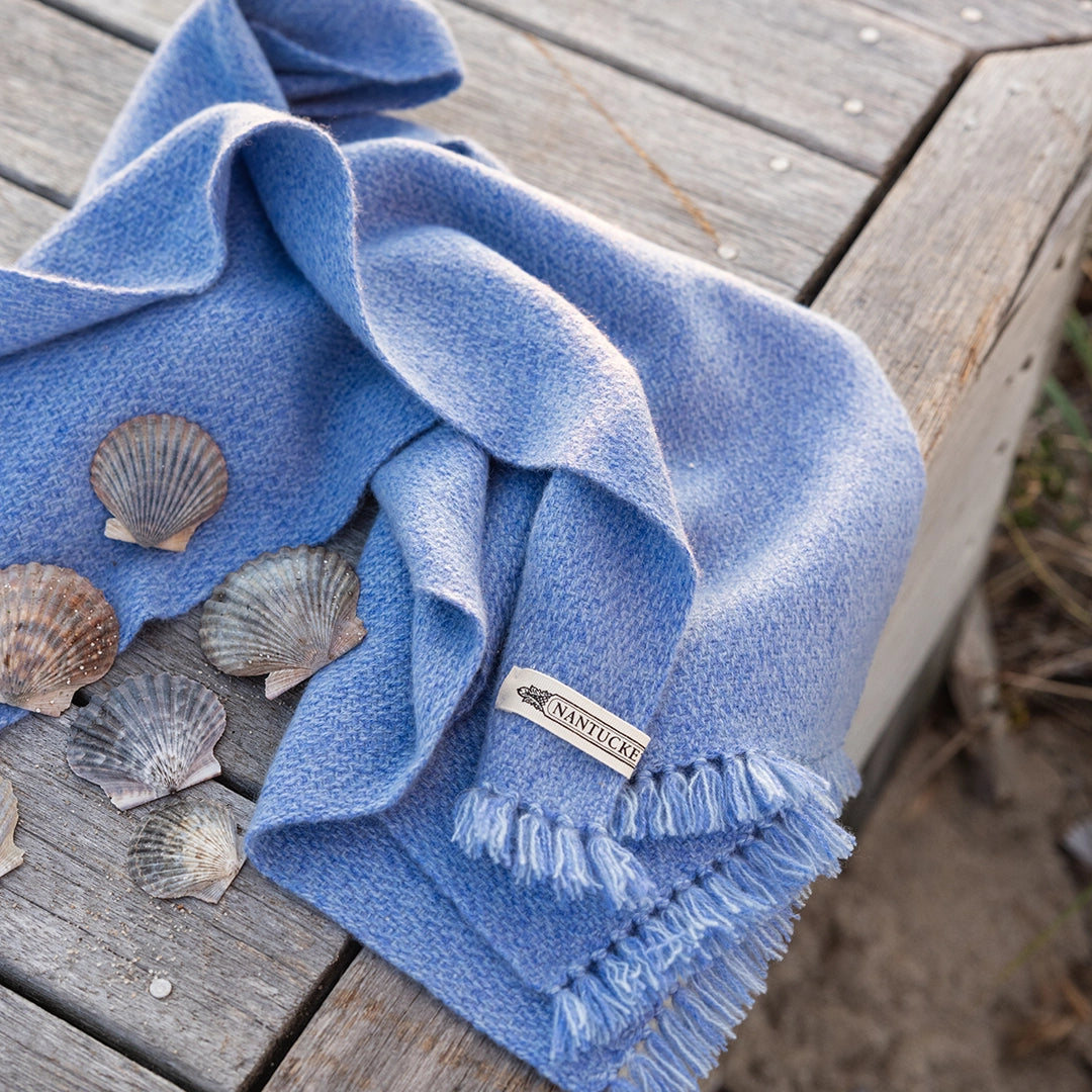 Hydreangea Blue Cashmere Scarf