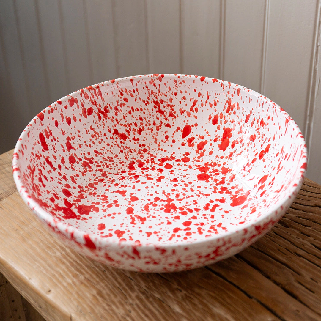 Italian Splatter Serving Bowl