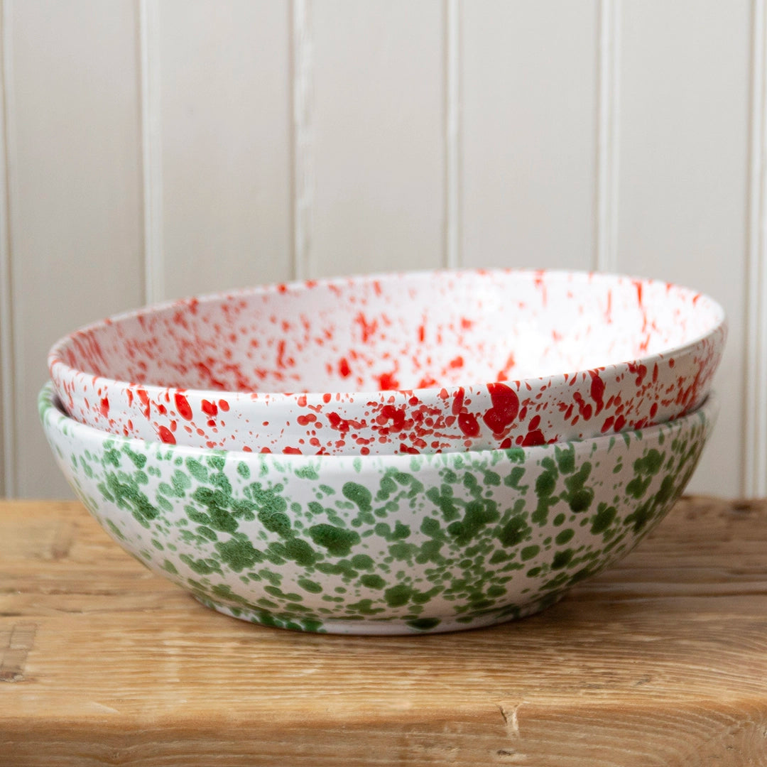 Italian Splatter Serving Bowl