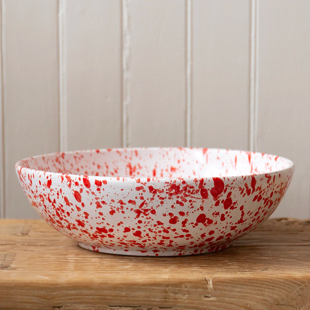 Italian Splatter Serving Bowl