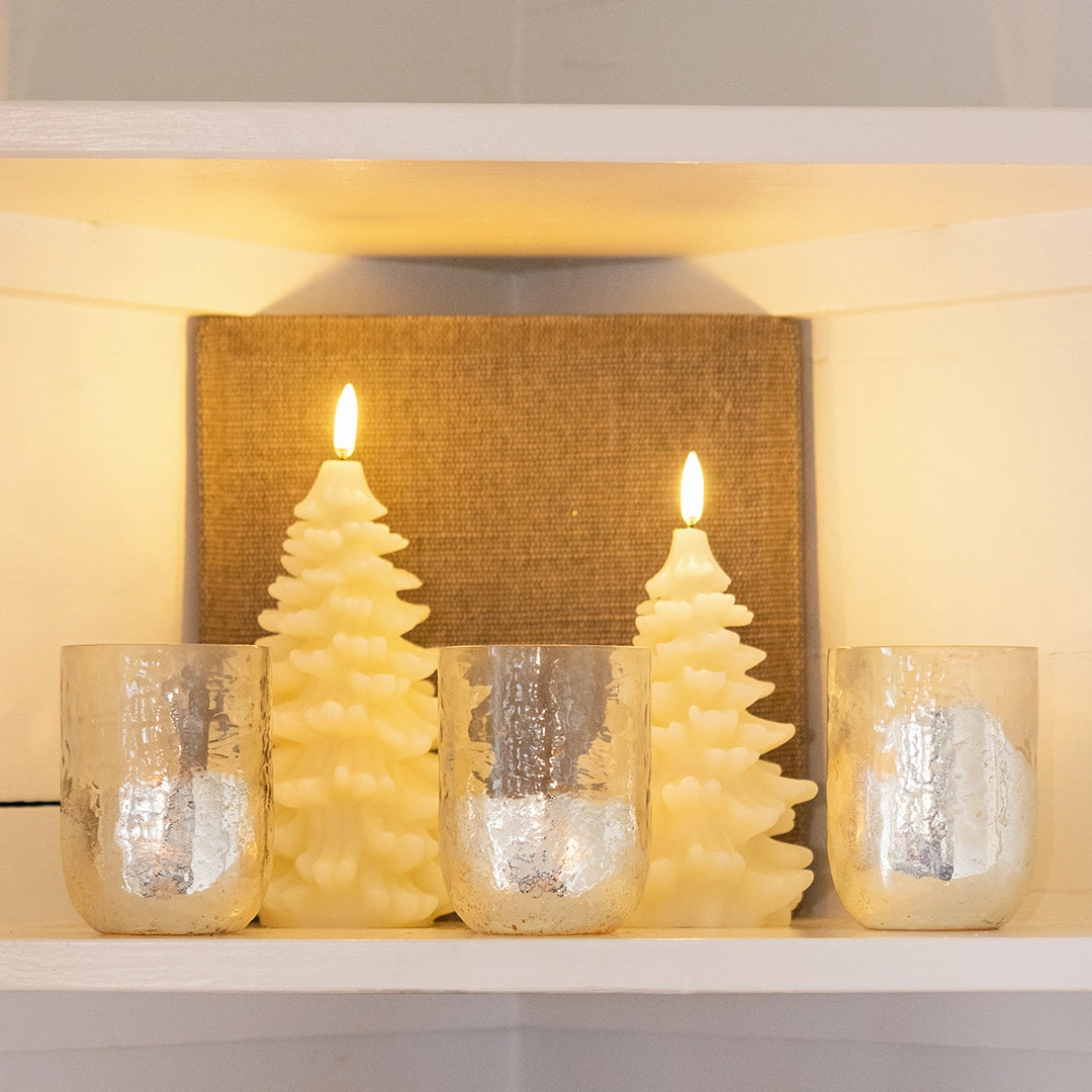 Ivory Tree LED Candle