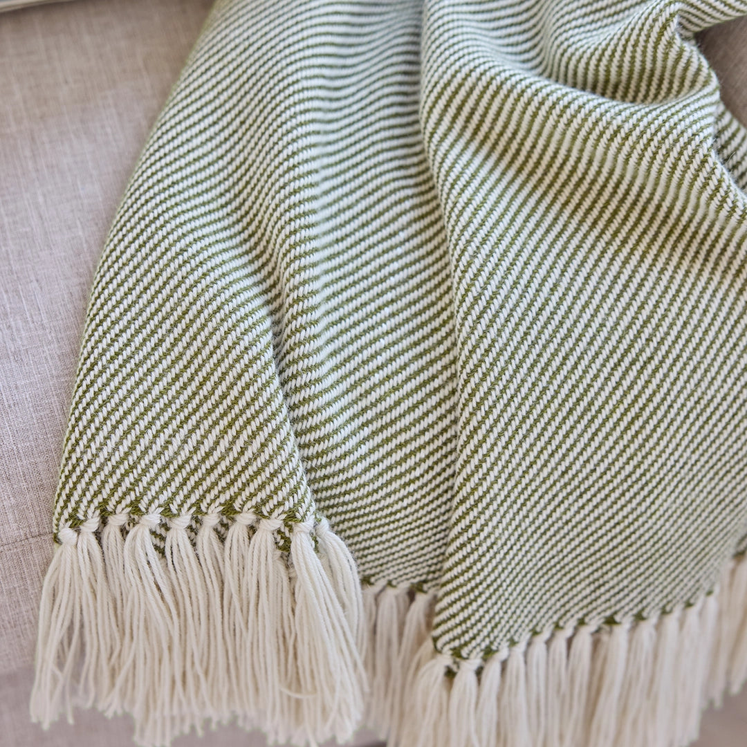 Lemongrass Handwoven Alpaca Throw