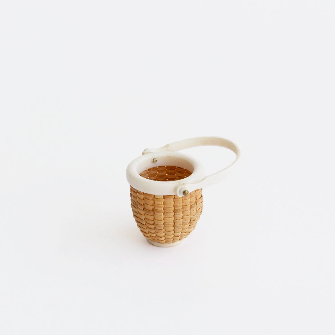 Mini Ivory Rim Lightship Basket | Judy Prohaska