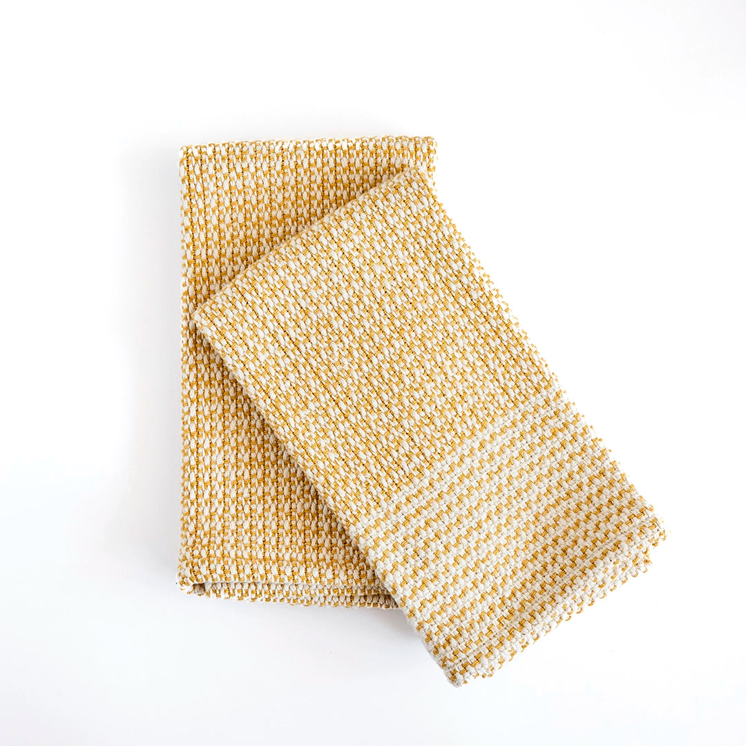 Provincial Yellow Handwoven Kitchen Towels