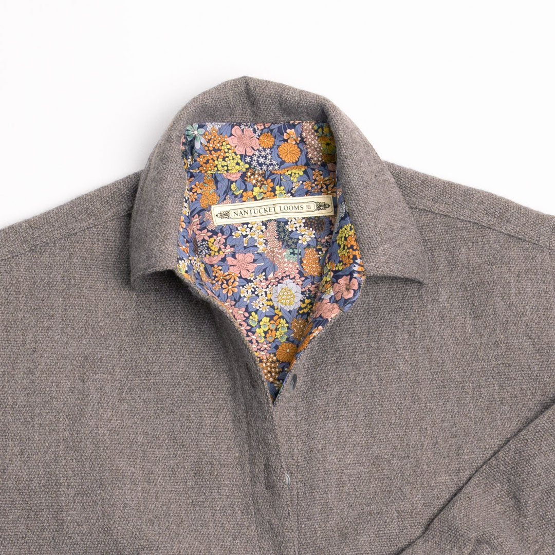 Cobblestone Tweed Cropped CPO Jacket