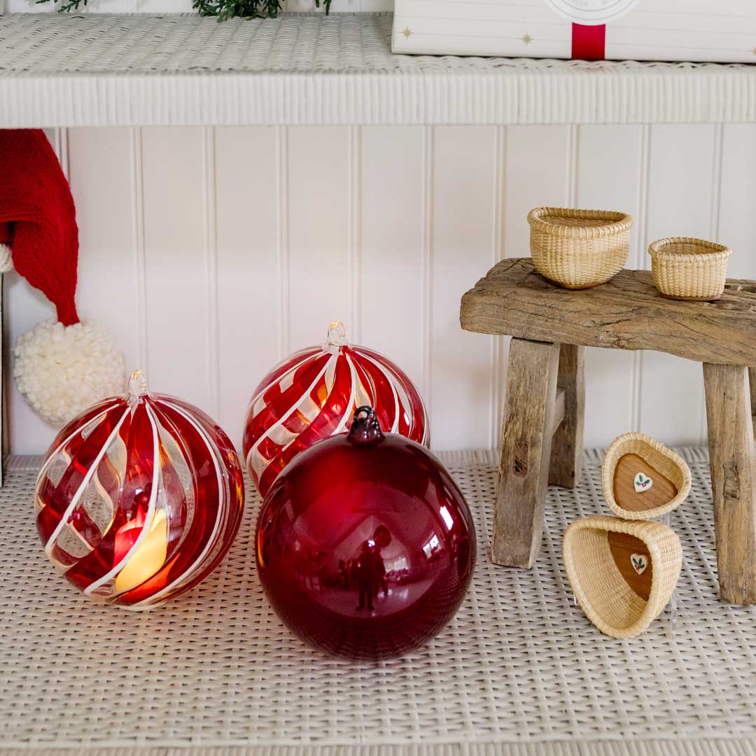 Large Red Glass Ornament