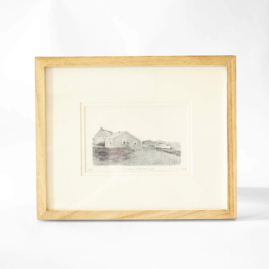 Nantucket Crooked House  Pen & Ink Drawing | Heather McLeod