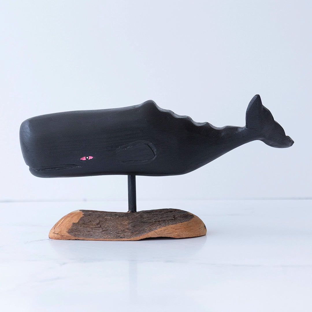12'' Sperm Whale on Driftwood | William Sarni