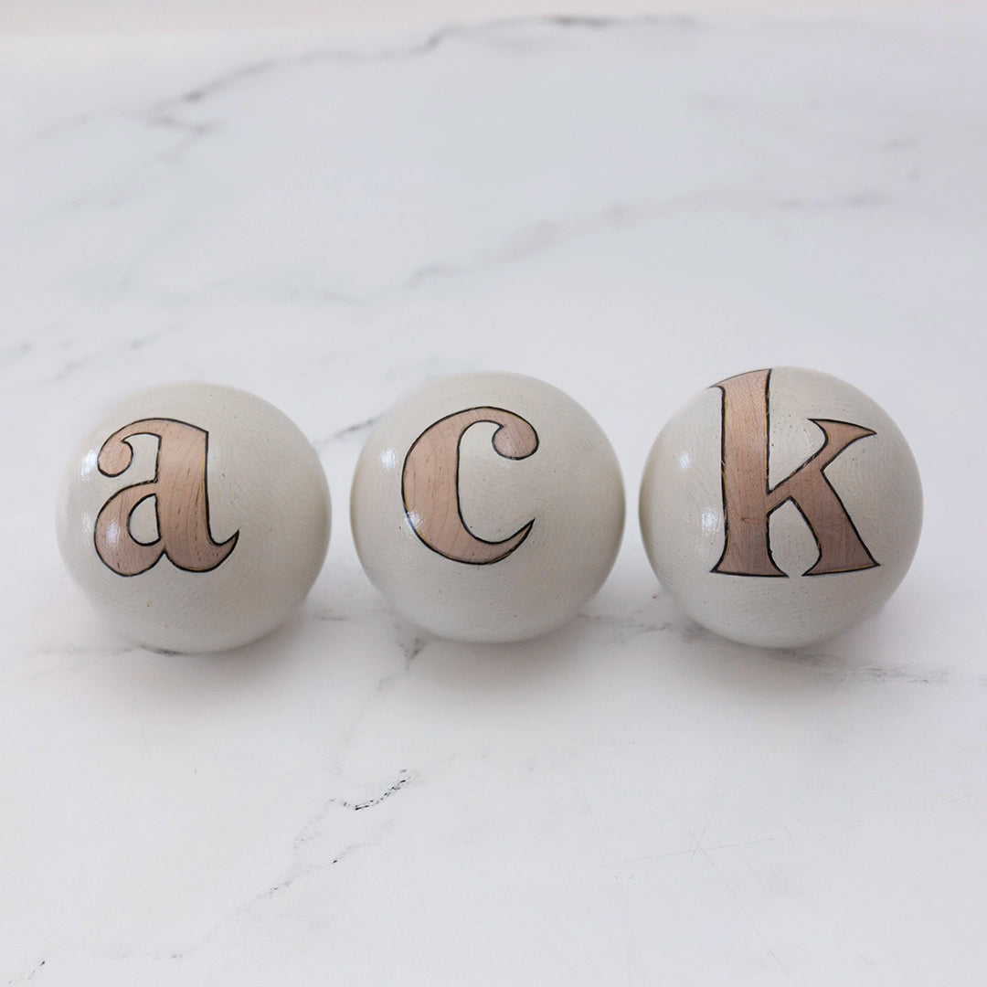 ACK Ivory With Natural Maple Spheres | Melissa Macleod