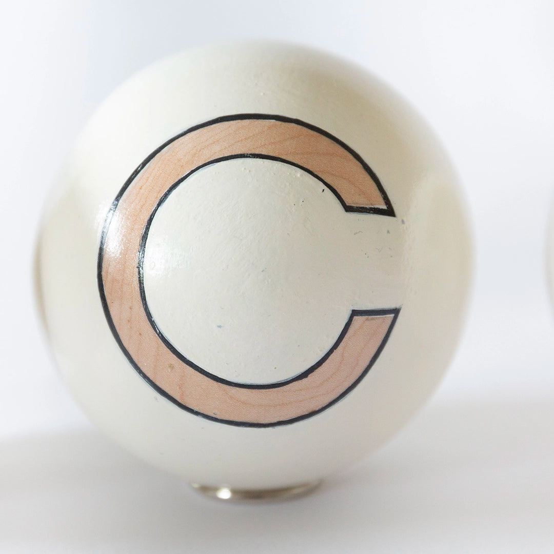 Natural Wood and Ivory ACK Spheres | Melissa Macleod