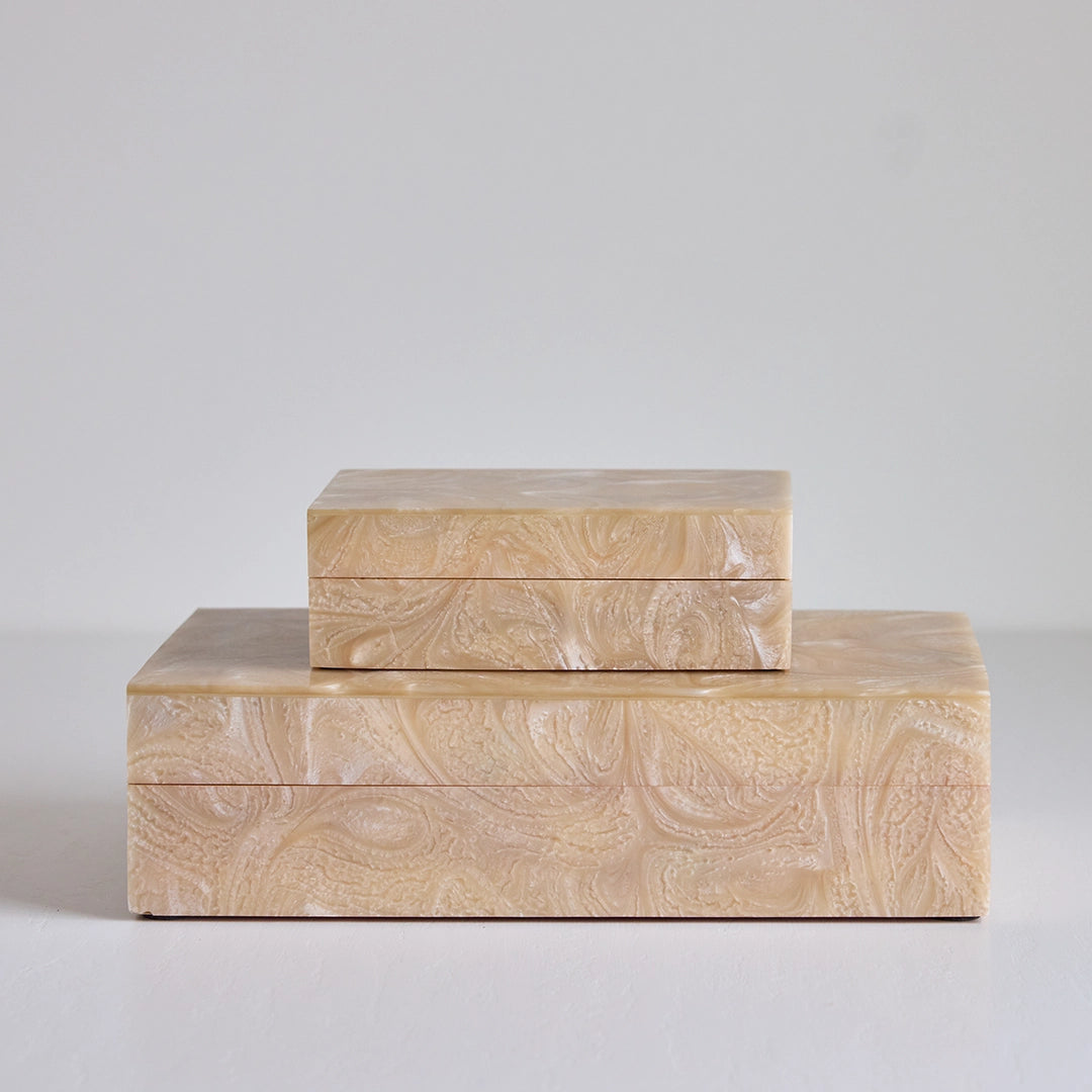 Beige Swirl Box