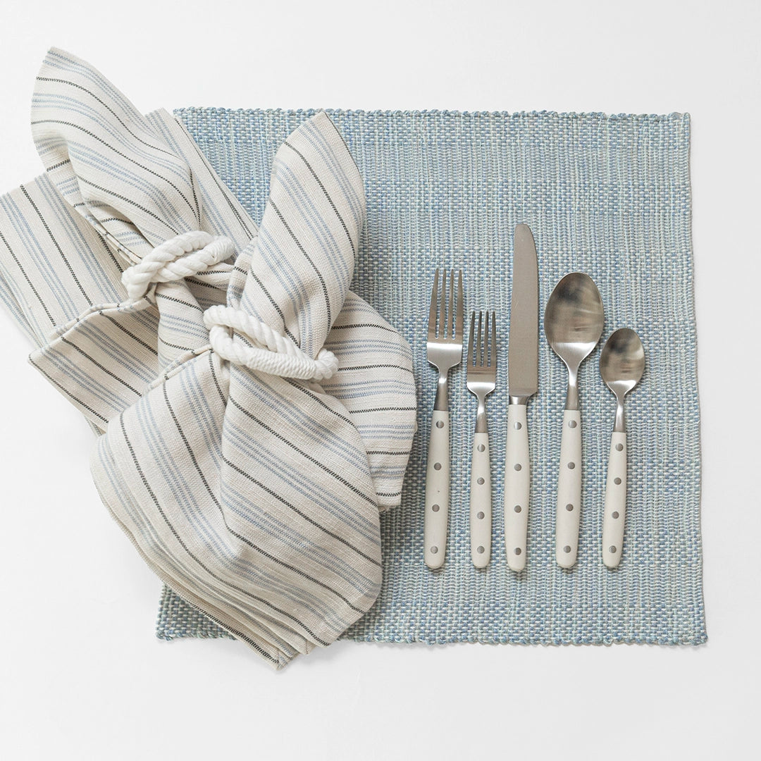 Light Blue Handwoven Bistro Placemat