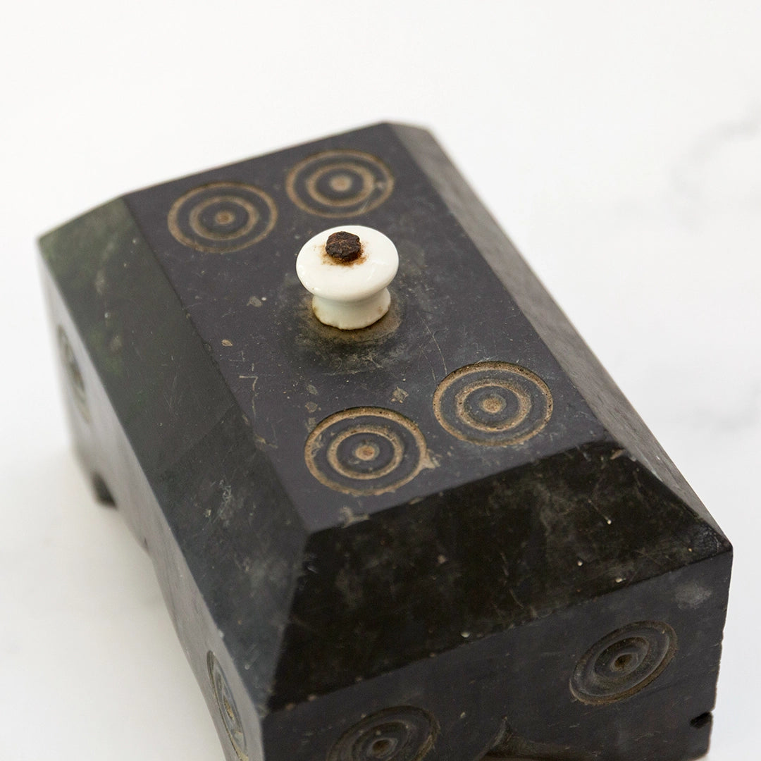 Black Stone Doorstop