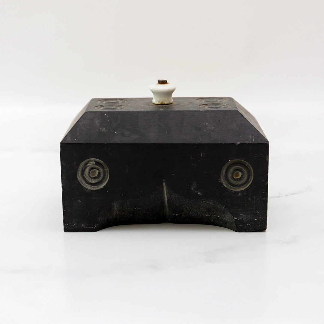 Black Stone Doorstop