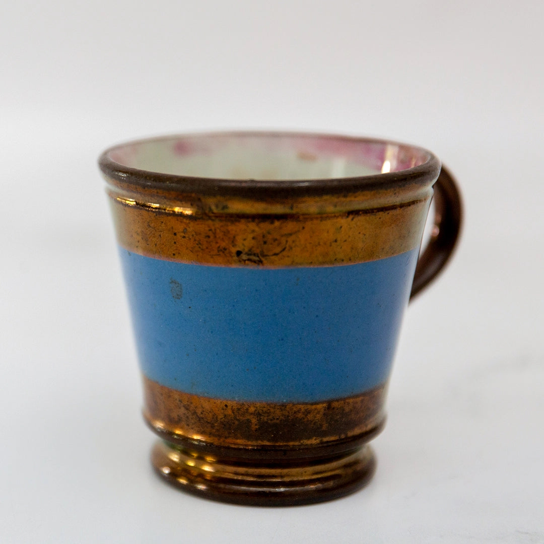 Blue Band Antique Lusterware Mug