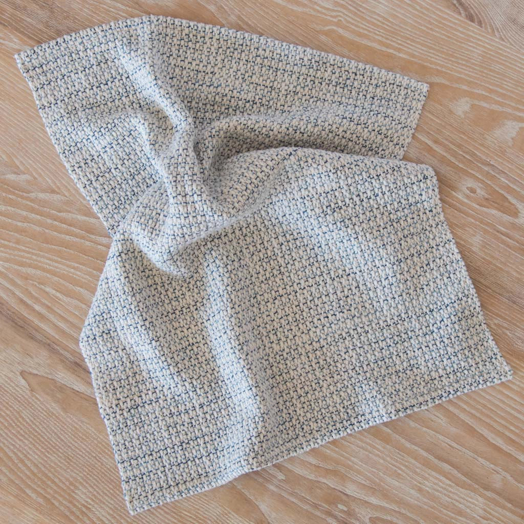 Blue Ripple Handwoven Kitchen Towel