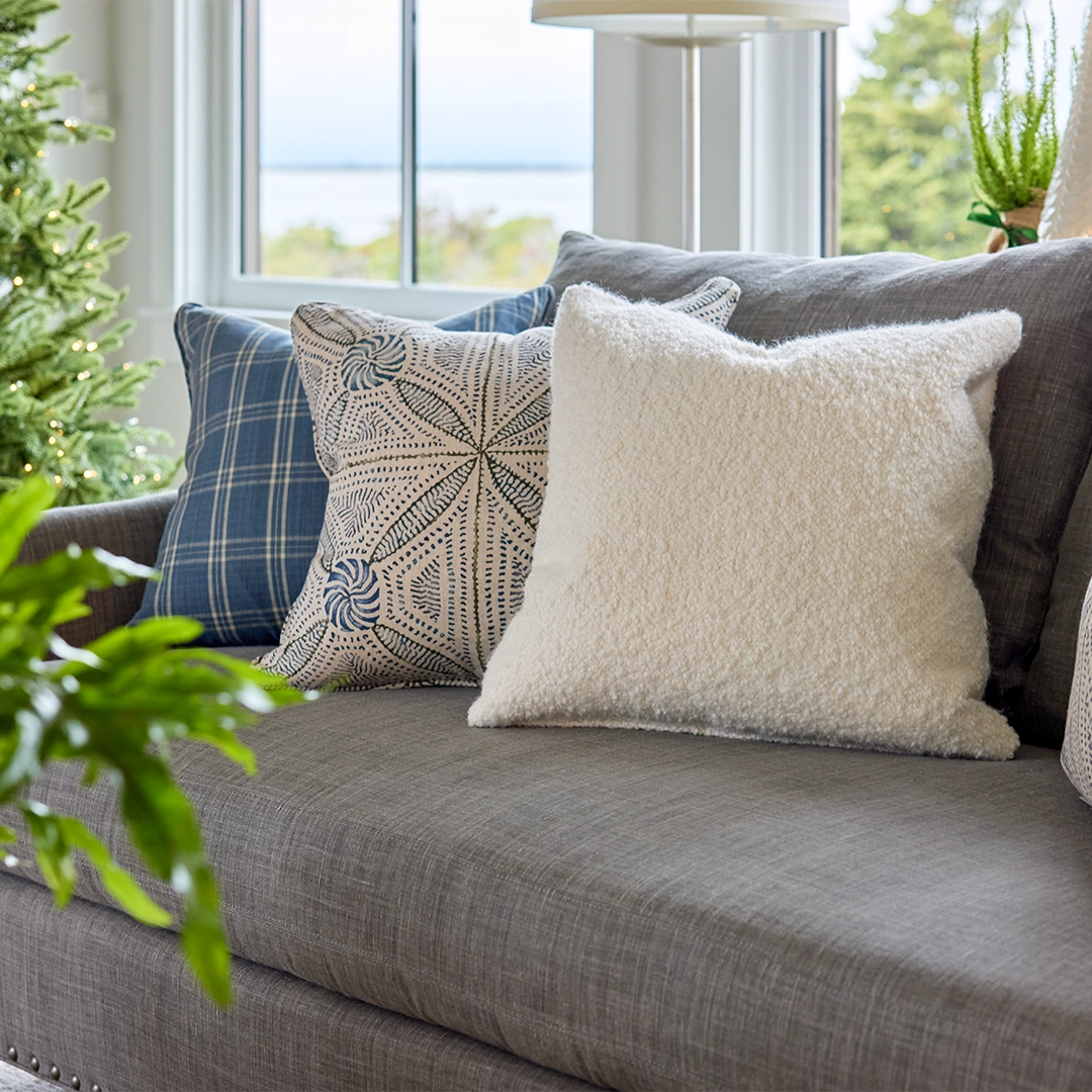 Ivory Boucle Pillow