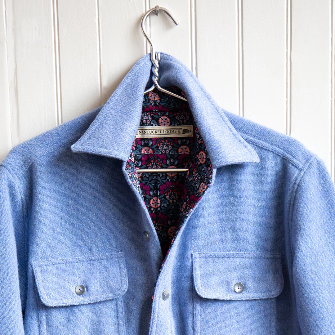 CPO Jacket | Periwinkle Tweed