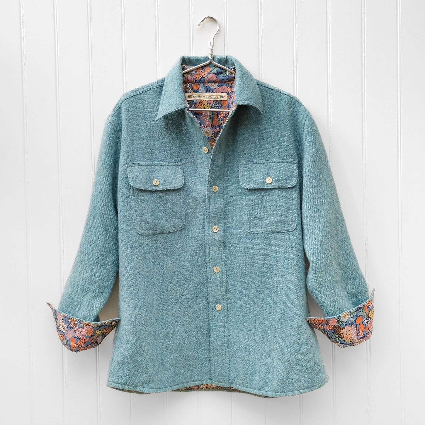 CPO Jacket | Blue-Green Tweed