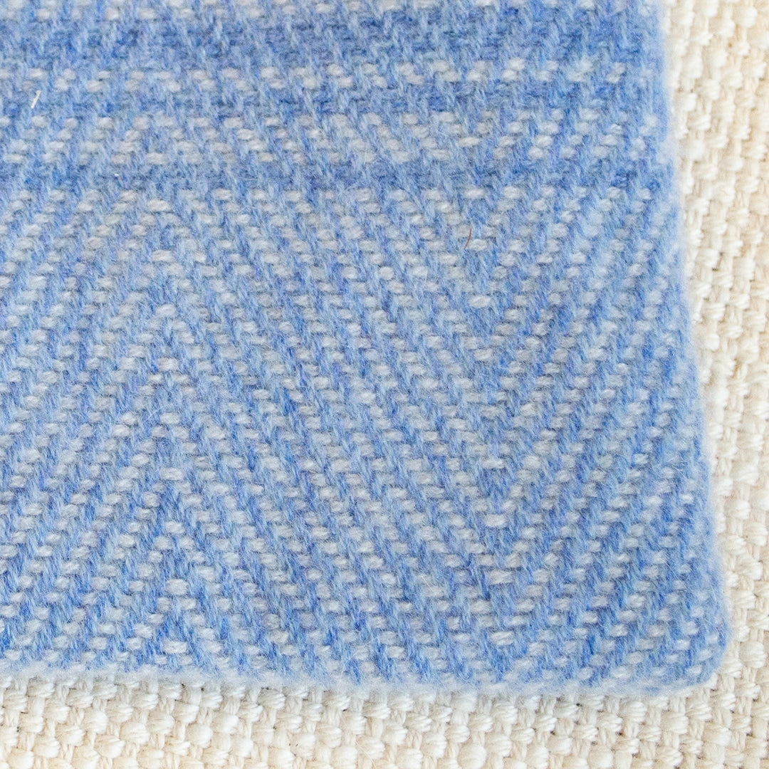 Nantucket Looms Cashmere Hydrangea Blue Fabric Clutch