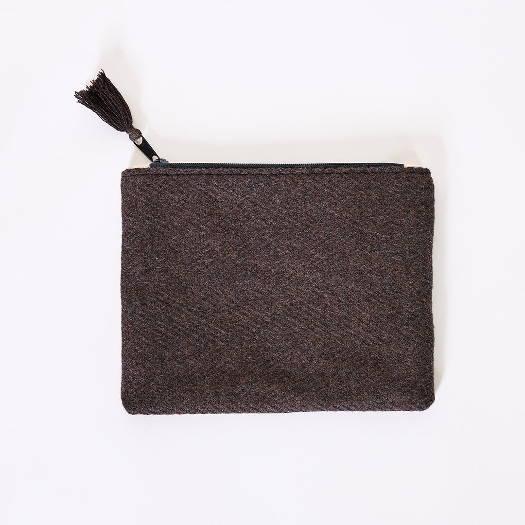 Nantucket Looms Chocolate Cashmere Clutch